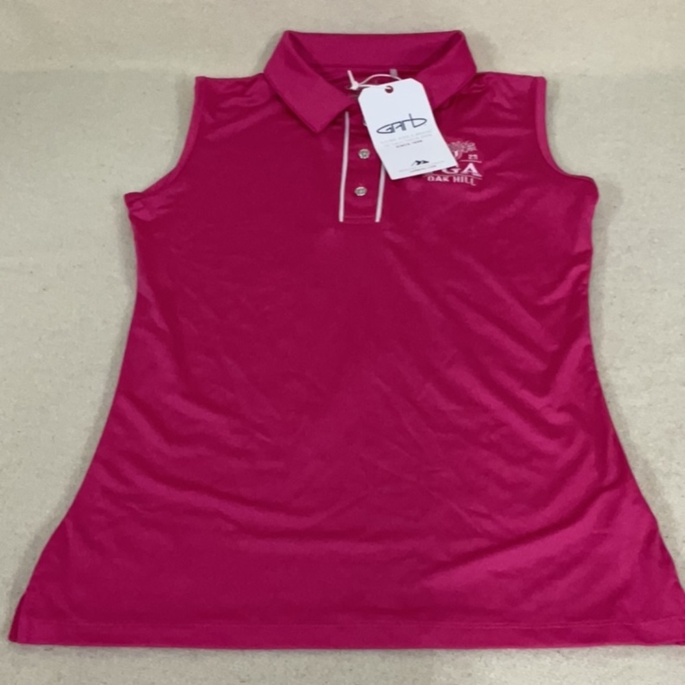 NWT girls GARB PGA oak hill sleeveless polo shirt